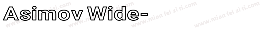 Asimov Wide字体转换